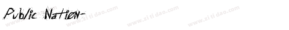 Public Nation字体转换